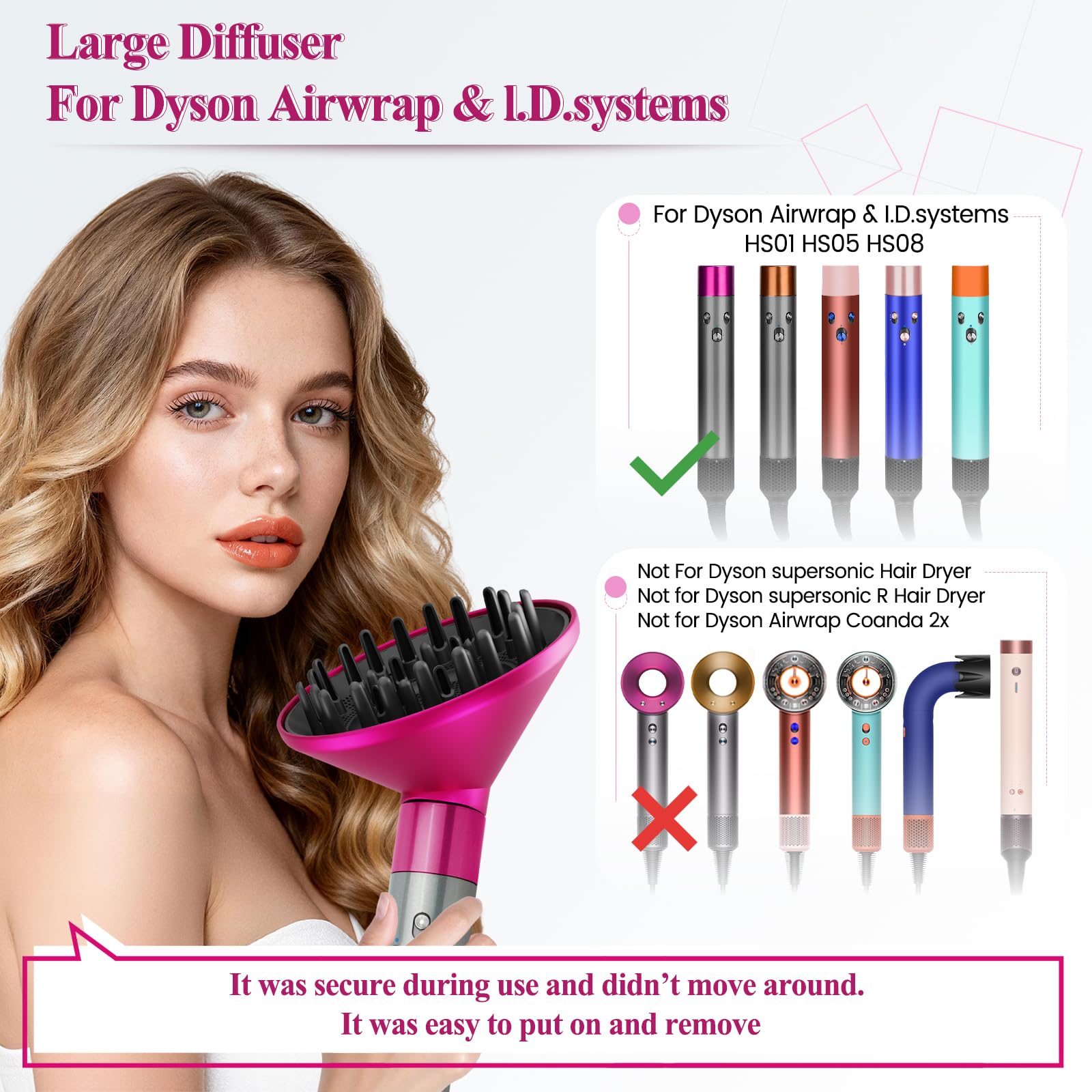 Amazon.com: YTCHYYSK Large Diffuser Attachment for Dyson Airwrap